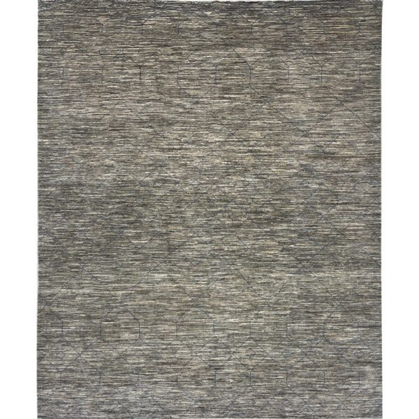 gray natural gabbeh wool rug