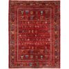 red gabbeh tribal rug