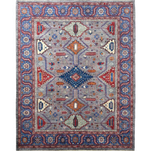 blue oriental wool rug