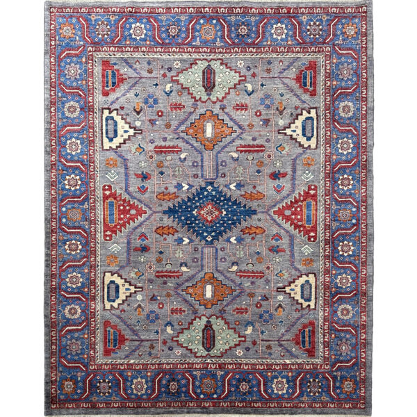 blue oriental wool rug