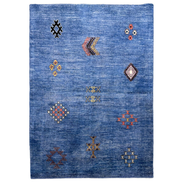blue southwestern rug