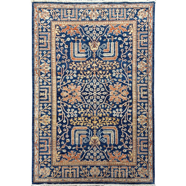blue tribal rug