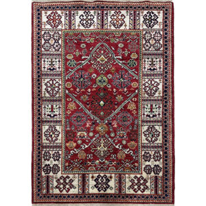 red oriental wool rug
