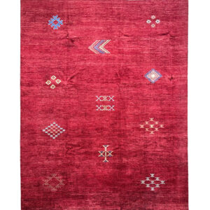 red southwestern rug