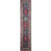 blue oriental wool runner rug