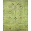 green southwestern rug