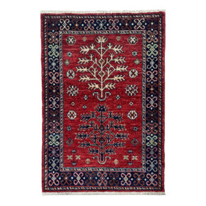 red oriental wool rug 3x4